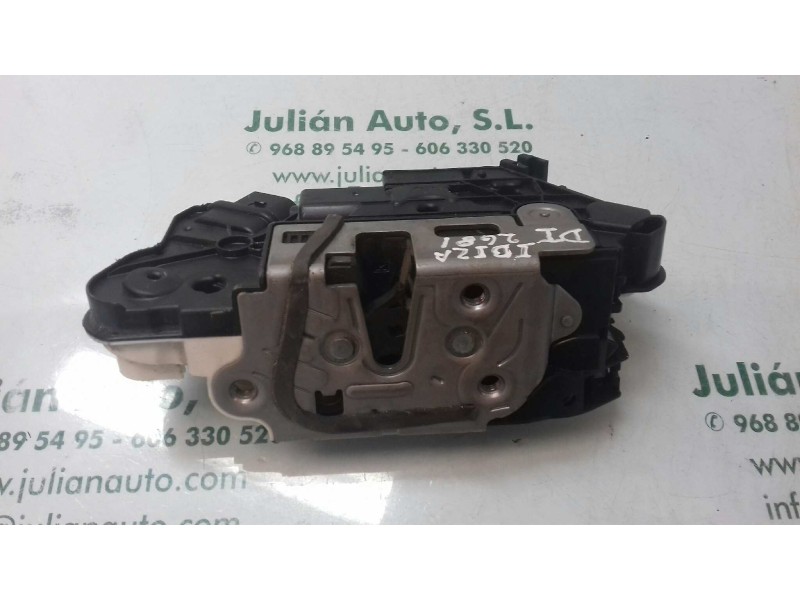 Recambio de cerradura puerta delantera izquierda para seat ibiza (6p1) style referencia OEM IAM 5N1837015N 4+3 PINES NEGRO