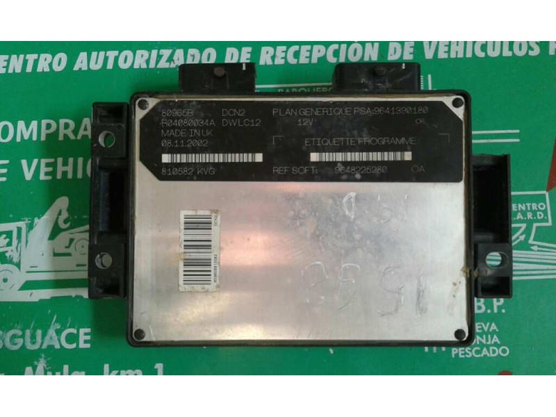 Recambio de centralita motor uce para citroen berlingo 1.9 d sx familiar referencia OEM IAM S118085120A 9648225280 KIT - LUCAS