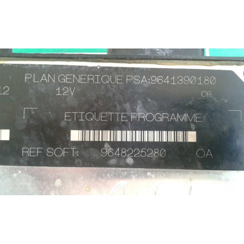 Recambio de centralita motor uce para citroen berlingo 1.9 d sx familiar referencia OEM IAM S118085120A 9648225280 KIT - LUCAS