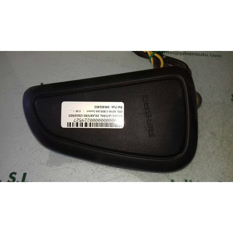 Recambio de airbag lateral delantero izquierdo para opel astra g berlina comfort referencia OEM IAM 64040240C XBA32834647 404005