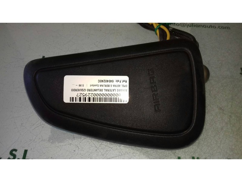 Recambio de airbag lateral delantero izquierdo para opel astra g berlina comfort referencia OEM IAM 64040240C XBA32834647 404005