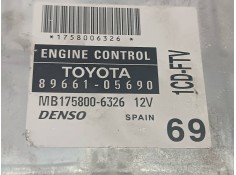 Recambio de centralita motor uce para toyota avensis berlina (t25) 2.0 d4-d executive sedán (4-ptas) referencia OEM IAM 89661056 2