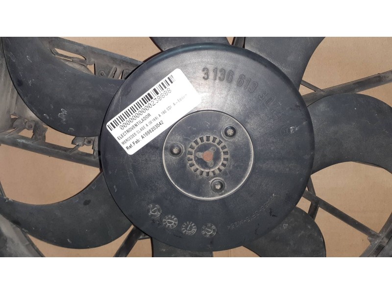 Recambio de electroventilador para mercedes-benz clase a (w169) a 180 cdi a-edition referencia OEM IAM A1698203542  