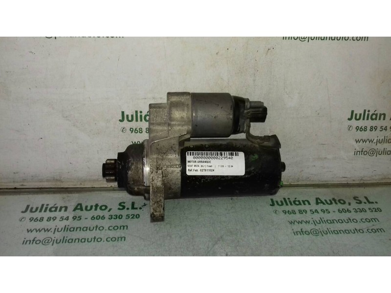 Recambio de motor arranque para seat ibiza (6l1) fresh referencia OEM IAM 02T911024 0001123018 BOSCH Recambio de motor arranque para seat ibiza (6l1) fresh referencia OEM IAM 02T911024 0001123018 BOSCH