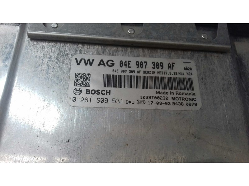 Recambio de centralita motor uce para seat ibiza (6p1) style referencia OEM IAM 04E907309AF 0261S09531 KIT - BOSCH