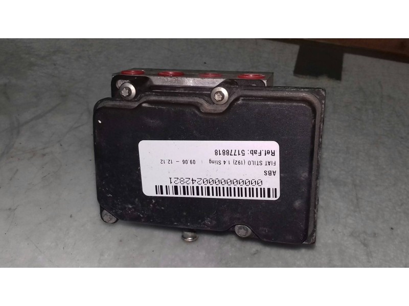 Recambio de abs para fiat stilo (192) 1.4 sting referencia OEM IAM 51778818 0265231806 0265800560