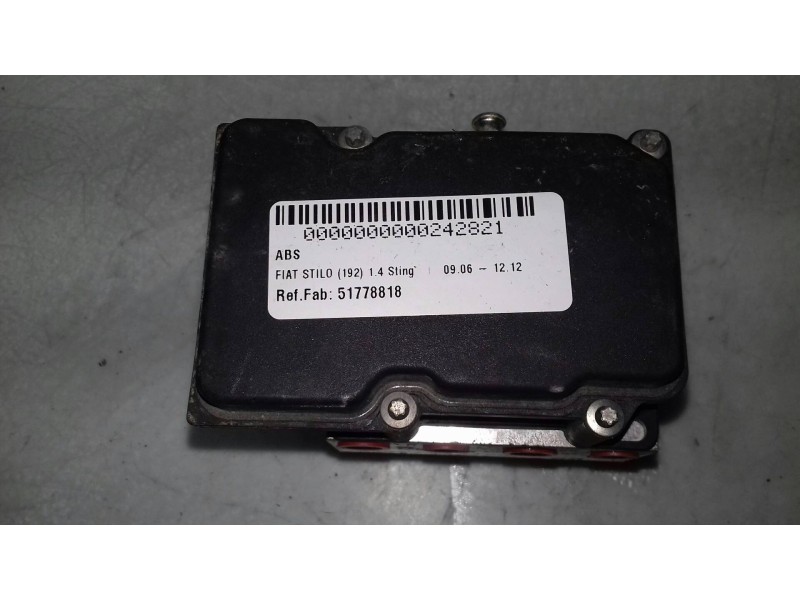 Recambio de abs para fiat stilo (192) 1.4 sting referencia OEM IAM 51778818 0265231806 0265800560