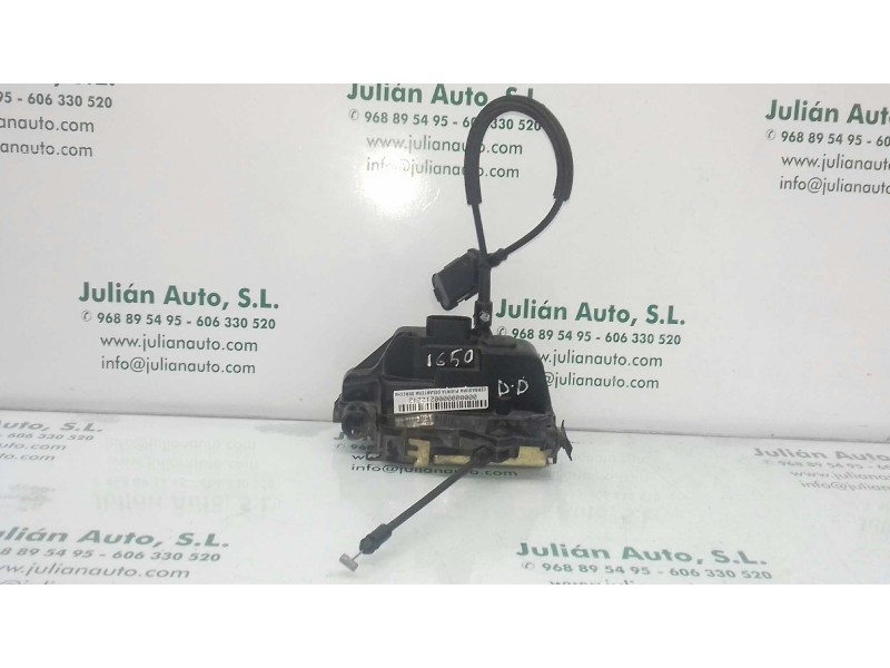 Recambio de cerradura puerta delantera derecha para renault laguna ii (bg0) authentique referencia OEM IAM 000662  4 PINES