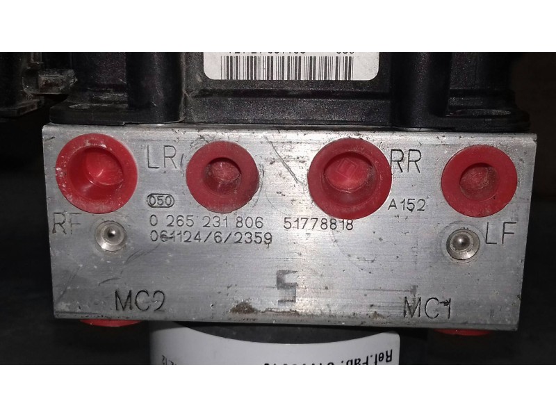Recambio de abs para fiat stilo (192) 1.4 sting referencia OEM IAM 51778818 0265231806 0265800560