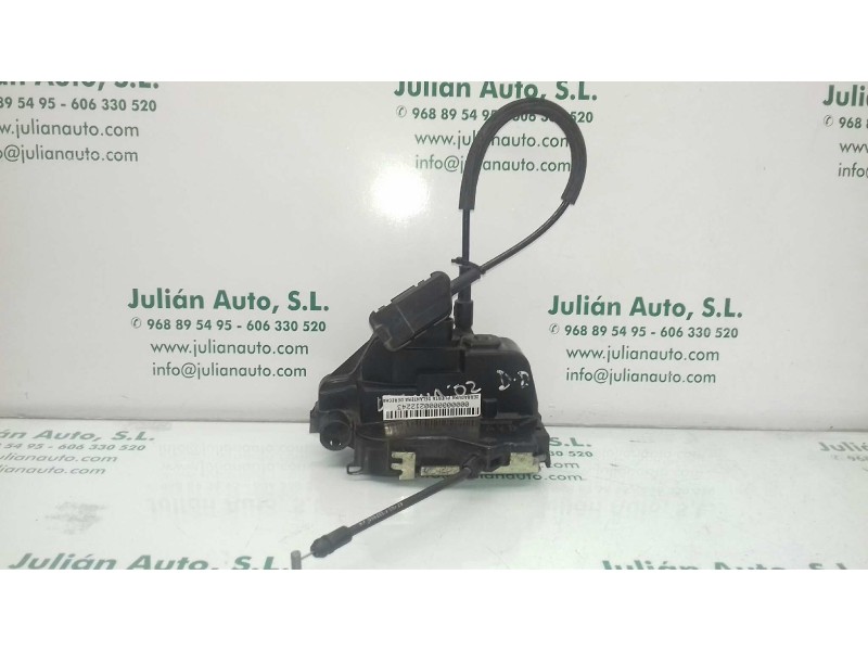Recambio de cerradura puerta delantera derecha para renault laguna ii (bg0) authentique referencia OEM IAM 8200000662  4 PINES Recambio de cerradura puerta delantera derecha para renault laguna ii (bg0) authentique referencia OEM IAM 8200000662  4 PINES