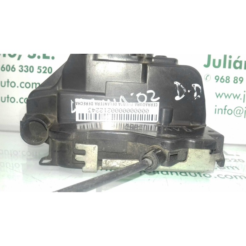 Recambio de cerradura puerta delantera derecha para renault laguna ii (bg0) authentique referencia OEM IAM 8200000662  4 PINES Recambio de cerradura puerta delantera derecha para renault laguna ii (bg0) authentique referencia OEM IAM 8200000662  4 PINES
