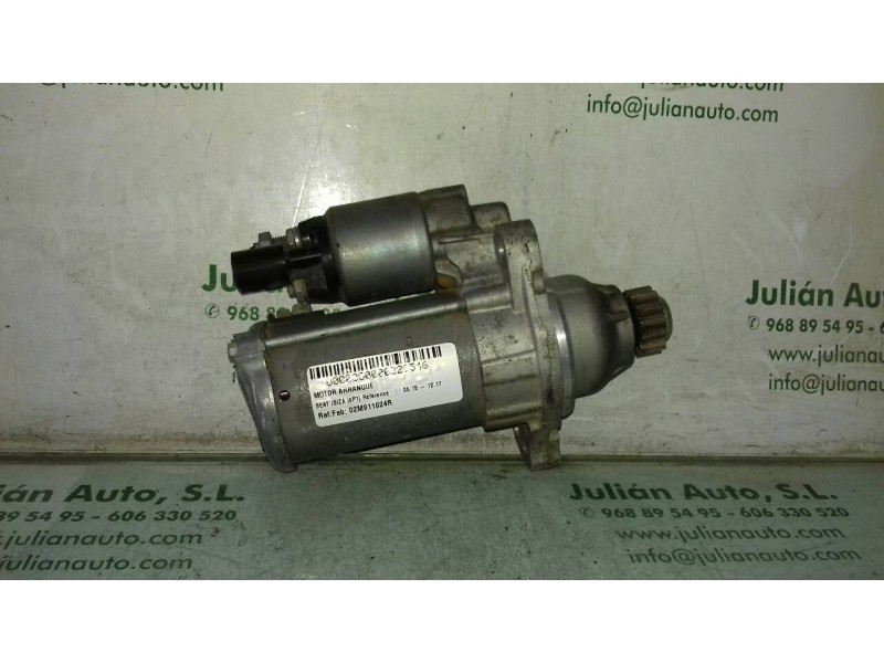 Recambio de motor arranque para seat ibiza (6p1) reference referencia OEM IAM 02M911024R 0001177008 BOSCH