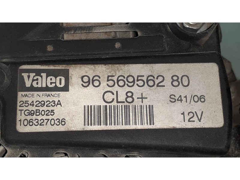 Recambio de alternador para peugeot 207 xs referencia OEM IAM 9656956280 VALEO CL8
