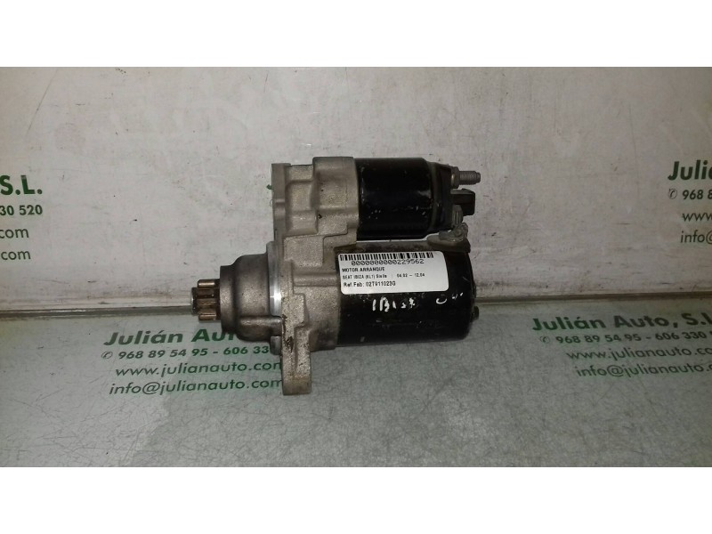 Recambio de motor arranque para seat ibiza (6l1) stella referencia OEM IAM 02T911023G 0001120400 BOSCH
