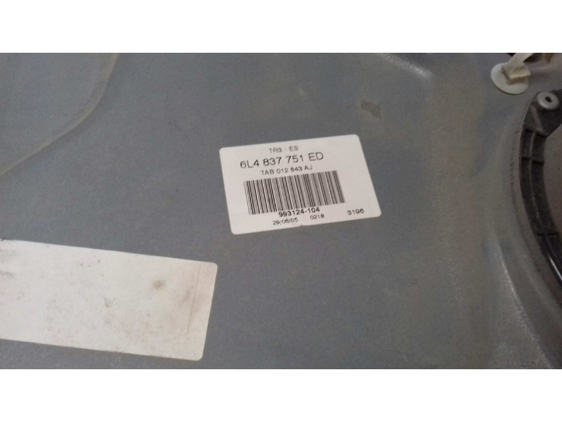 Recambio de elevalunas delantero izquierdo para seat ibiza (6l1) cool referencia OEM IAM 6L4837751ED 6L4837755T ELECTRICO