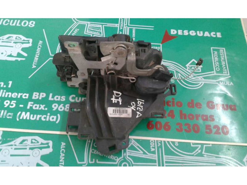 Recambio de cerradura puerta delantera izquierda para seat ibiza (6l1) referencia OEM IAM 3B1837016 2 PINES A3B1837016