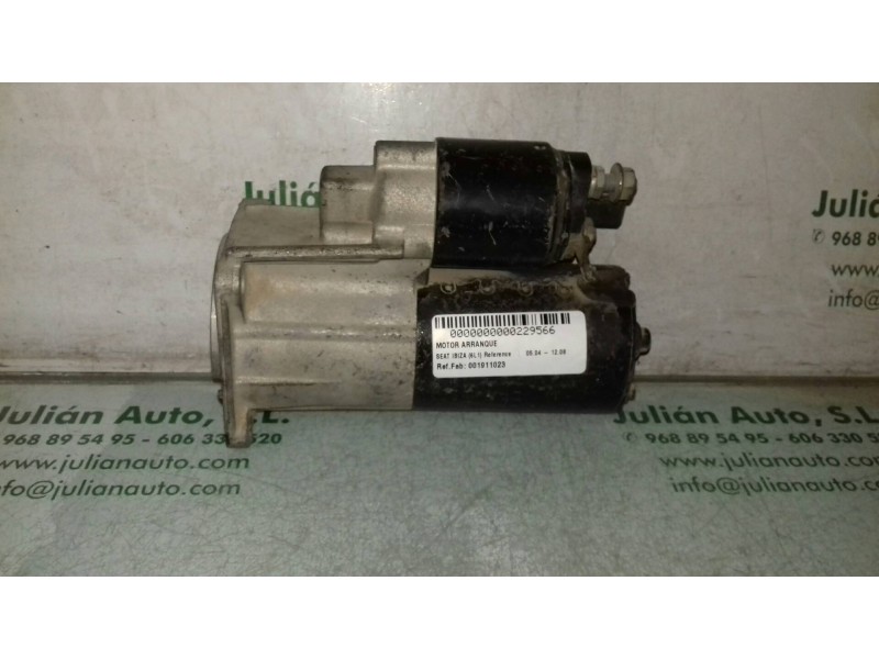 Recambio de motor arranque para seat ibiza (6l1) reference referencia OEM IAM 001911023 0001121001 BOSCH