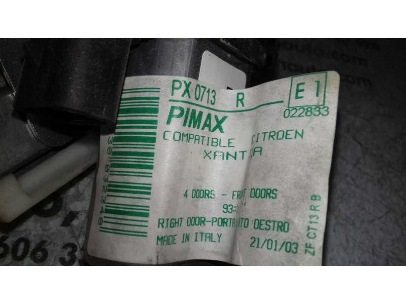 Recambio de elevalunas delantero izquierdo para peugeot 309 gr bestline referencia OEM IAM D239803454500008 PX0713R ELECTRICO