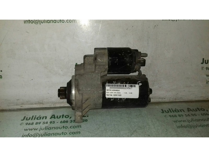 Recambio de motor arranque para seat leon (1m1) stella referencia OEM IAM 020911023 0001121006 BOSCH