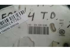 Recambio de cerradura puerta trasera derecha para seat leon (5f1) reference referencia OEM IAM 5K4839016Q 7 PINES NEGRO 2