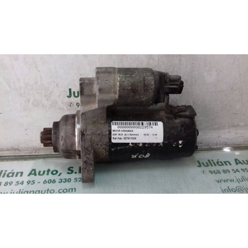 Recambio de motor arranque para seat ibiza (6l1) reference referencia OEM IAM 02T911024 0001123018 BOSCH