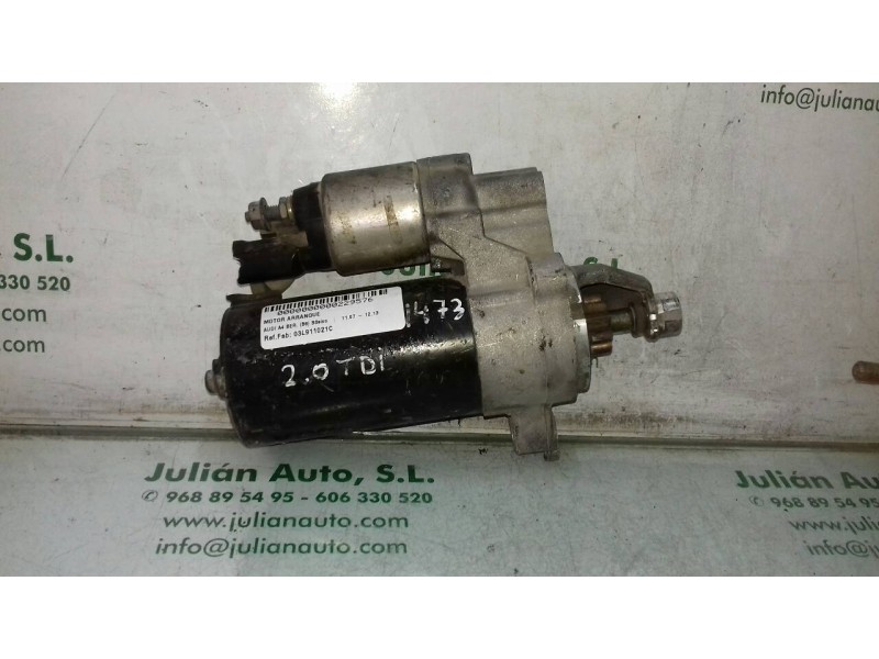 Recambio de motor arranque para audi a4 ber. (b8) básico referencia OEM IAM 03L911021C 0001115082 BOSCH