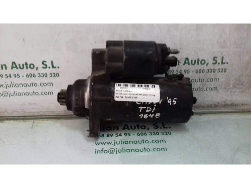 Recambio de motor arranque para volkswagen caddy ka/kb (9k9) furg. referencia OEM IAM 02A911023R 0001125012 BOSCH