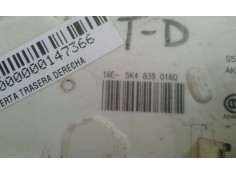 Recambio de cerradura puerta trasera derecha para seat leon (5f1) reference referencia OEM IAM 5K4839016Q 7 PINES NEGRO 2