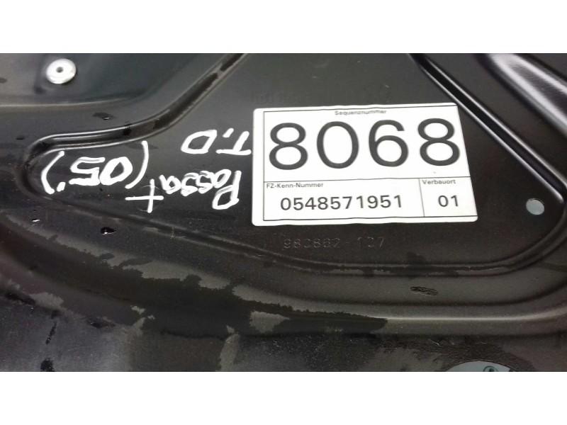 Recambio de elevalunas trasero derecho para volkswagen passat berlina (3c2) advance referencia OEM IAM 0548571951 980856111 ELEC