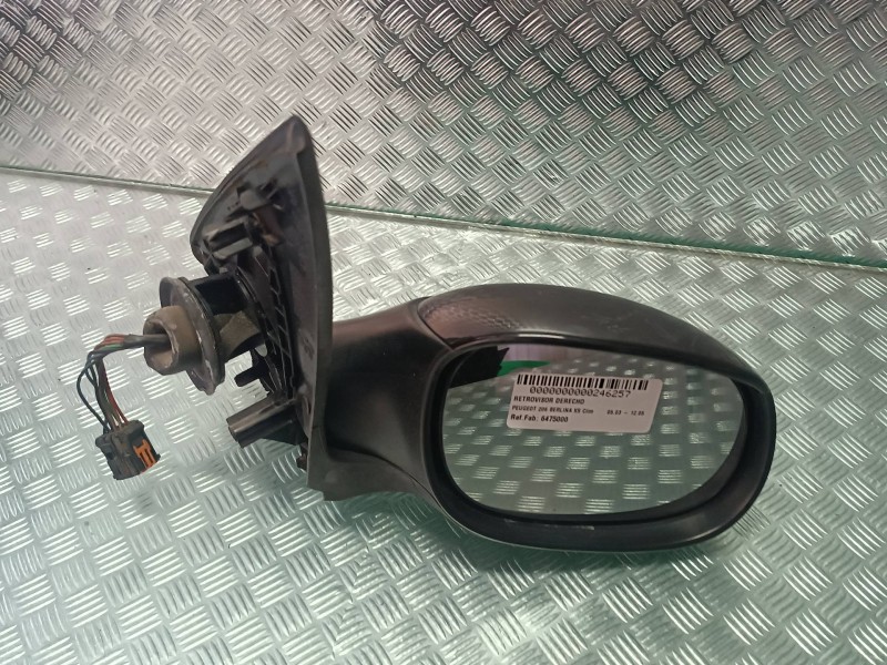 Recambio de retrovisor derecho para peugeot 206 berlina xs clim referencia OEM IAM 6475000  ELECTRICO