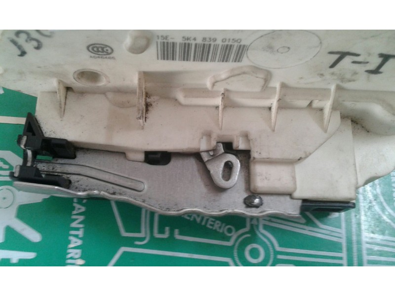 Recambio de cerradura puerta trasera izquierda para seat leon (5f1) reference referencia OEM IAM 5K4839015Q 7 PINES NEGRO