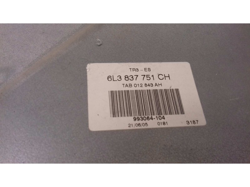 Recambio de elevalunas delantero izquierdo para seat ibiza (6l1) cool referencia OEM IAM 6L3837751CH 6L3837755 ELECTRICO