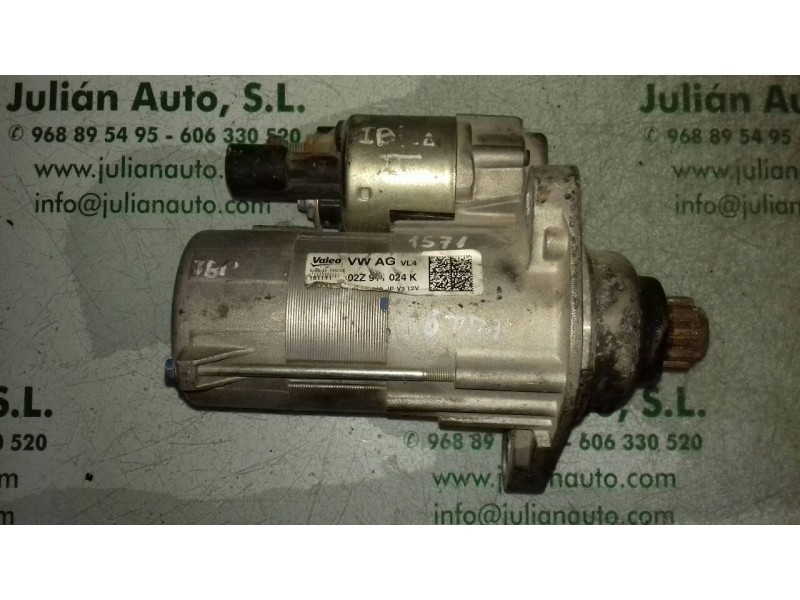 Recambio de motor arranque para seat ibiza (6j5) reference referencia OEM IAM 02Z911024K VL4 VALEO