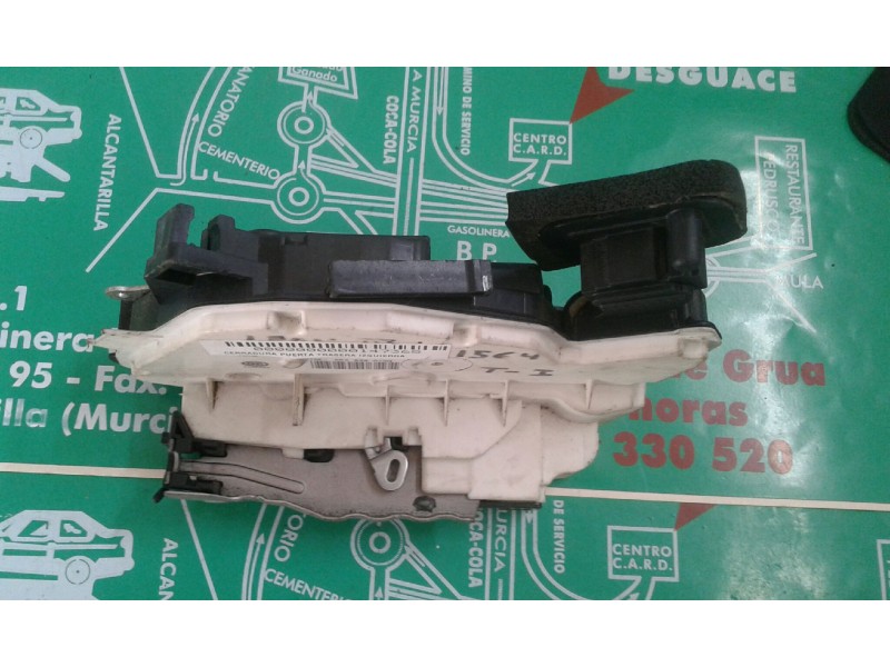 Recambio de cerradura puerta trasera izquierda para seat leon (5f1) reference referencia OEM IAM 5K4839015Q 7 PINES NEGRO