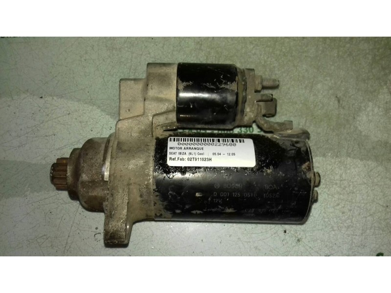 Recambio de motor arranque para seat ibiza (6l1) cool referencia OEM IAM 02T911023H 0001125051 BOSCH