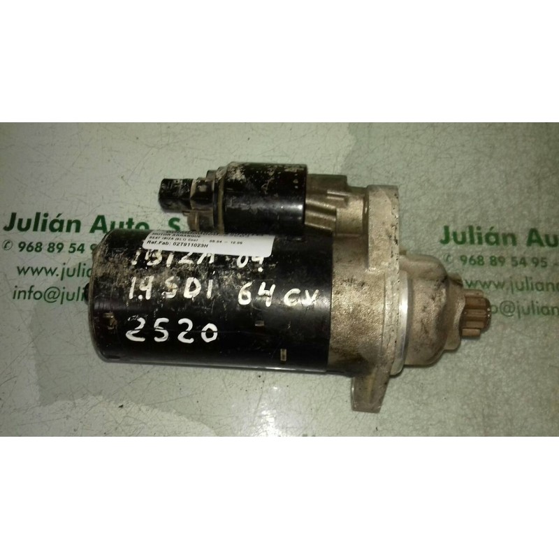 Recambio de motor arranque para seat ibiza (6l1) cool referencia OEM IAM 02T911023H 0001125051 BOSCH