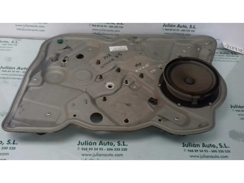 Recambio de elevalunas delantero izquierdo para skoda octavia berlina (1z3) ambition referencia OEM IAM 117736L  ELECTRICO