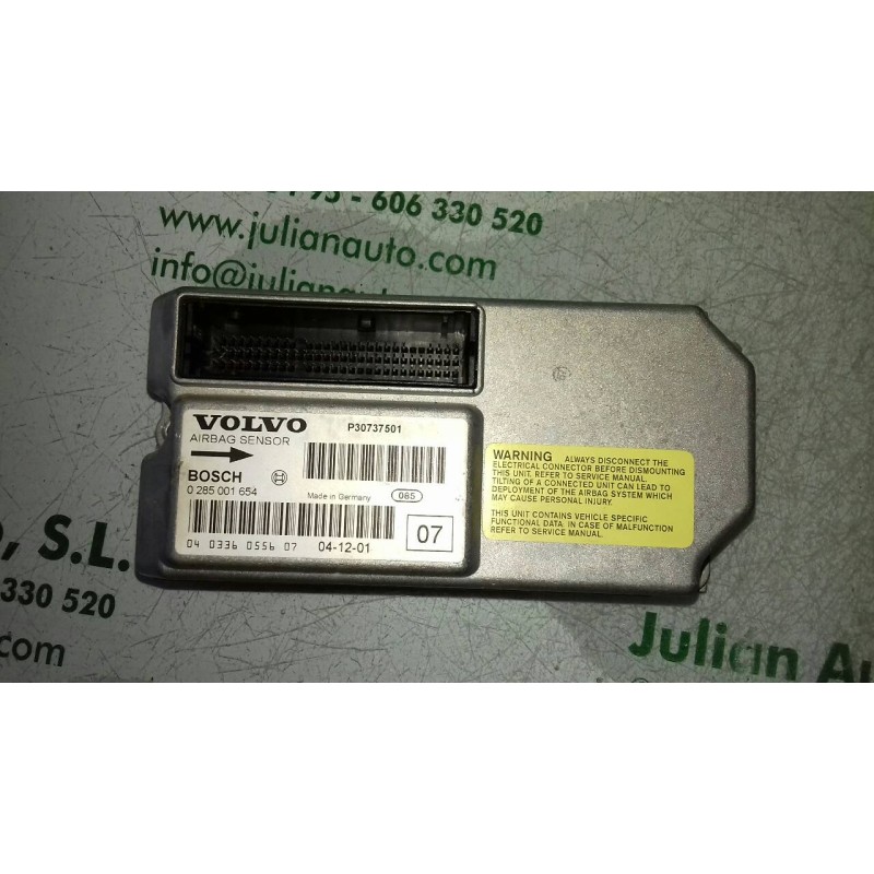 Recambio de centralita airbag para volvo xc90 2.4 d kinetic geartronic (5 asientos) referencia OEM IAM P30737501 0285001654 BOSC