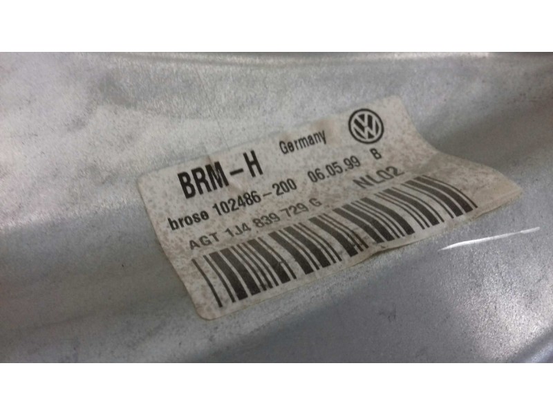 Recambio de elevalunas trasero izquierdo para volkswagen golf iv berlina (1j1) conceptline referencia OEM IAM 1J4839755A 1196941