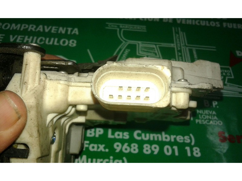 Recambio de cerradura puerta trasera izquierda para audi q7 (4l) 3.0 tdi referencia OEM IAM 3C4839 5+4 PINES BLANCO