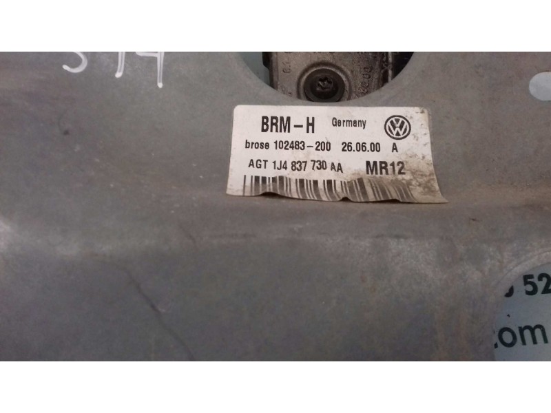 Recambio de elevalunas delantero derecho para volkswagen bora berlina (1j2) conceptline referencia OEM IAM 1J4837756 119693109 E