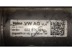 Recambio de motor arranque para seat leon (5f1) style referencia OEM IAM 02Z911024L VL4 VALEO 2