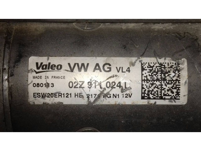 Recambio de motor arranque para seat leon (5f1) style referencia OEM IAM 02Z911024L VL4 VALEO
