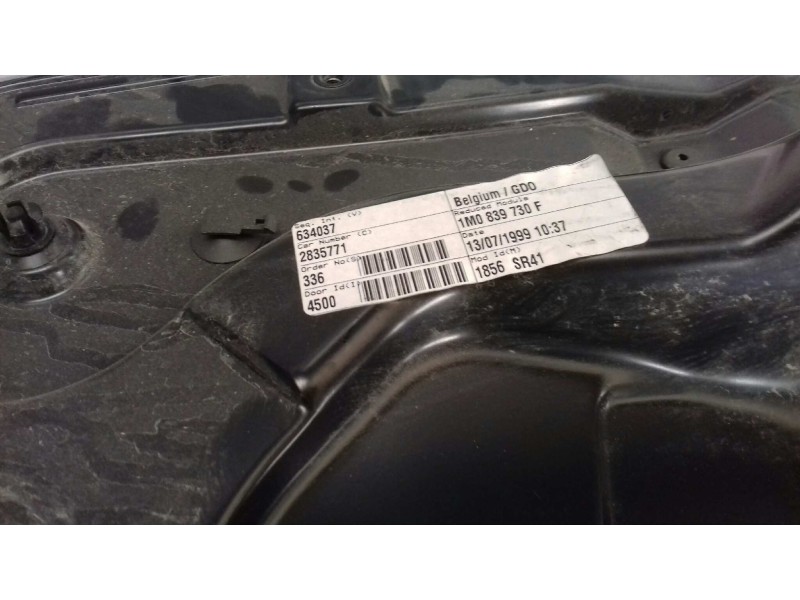 Recambio de elevalunas trasero derecho para seat toledo (1m2) select referencia OEM IAM 1M0839730F 1M0838756 ELECTRICO
