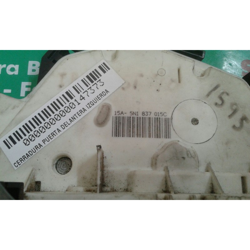 Recambio de cerradura puerta delantera izquierda para seat ibiza st (6j8) reference referencia OEM IAM 5N1837015C 4+3 PINES NEGR