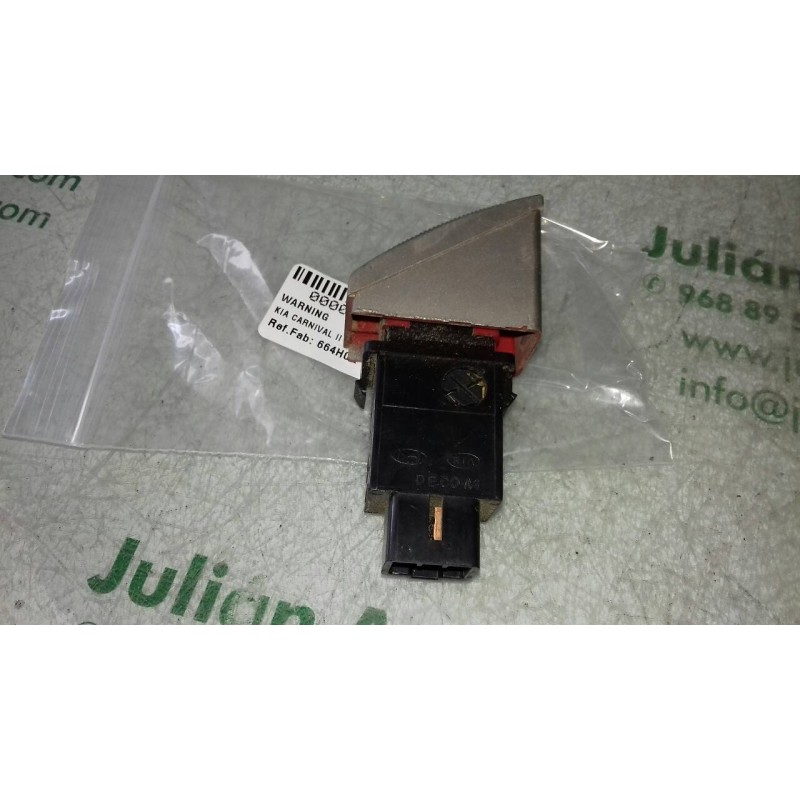 Recambio de warning para kia carnival ii 2.9 cdri ex referencia OEM IAM 864W0140 0K538664H0A 4 + 1 PINES