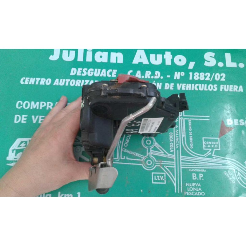 Recambio de cerradura puerta trasera derecha para audi a4 berlina (8e) referencia OEM IAM 8E0839016C 4+3 PINES NEGRO