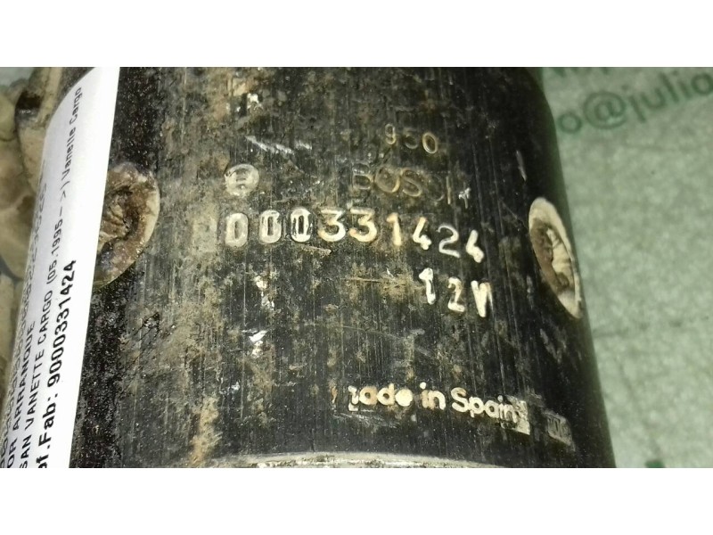 Recambio de motor arranque para nissan vanette cargo vanette cargo combi - 5 referencia OEM IAM 9000331424  BOSCH
