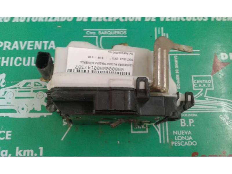 Recambio de cerradura puerta trasera izquierda para seat ibiza (6k1) referencia OEM IAM 6K4839015G 2 PINES NEGRO