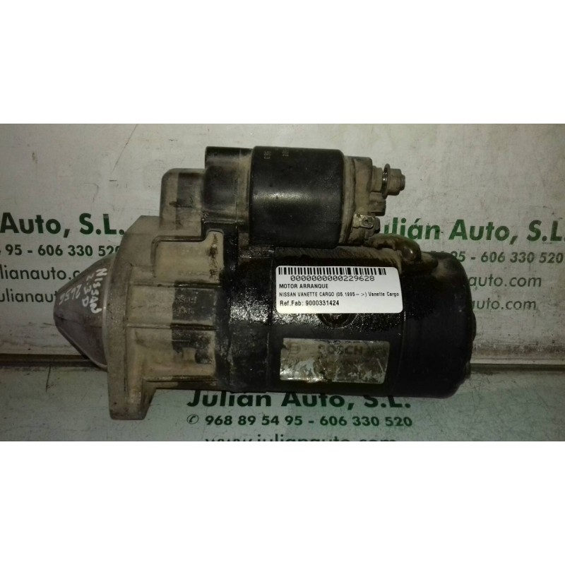 Recambio de motor arranque para nissan vanette cargo vanette cargo combi - 5 referencia OEM IAM 9000331424  BOSCH